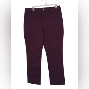 NWT Bandolino Maroon Amy Straight Leg Deluxe Super Stretch Pants